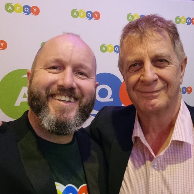 Ryan with Roger at an AFQY event